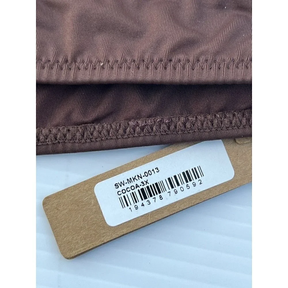 NWT SKIMS Plus Kim K Swim Wear Monokini Swimsuit Cocoa 3X (SW-MKN-0013)